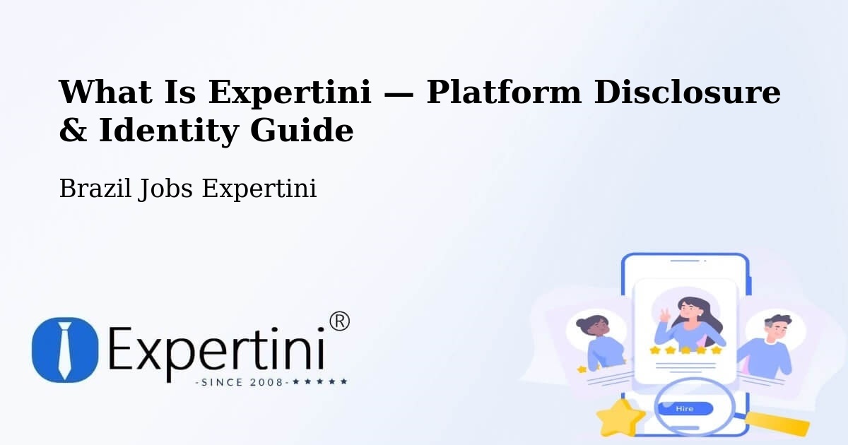 What Is Expertini — Platform Disclosure & Identity Guide – Ingá